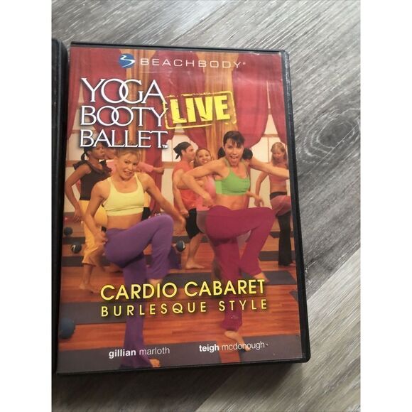 2 Yoga Booty Ballet workout exercise fitness DVD lot Hip hop abs & Cardio Cabare - Picture 4 of 10